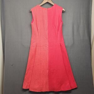 Countess Ebba Von Eckermann Vtg 60s Dress Womens Wool Pink Sweden Tagged 16